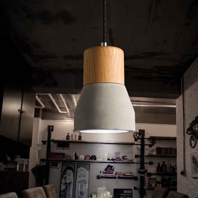 Деревянный подвесной светильник в американском стиле 180 см E27/E26 4 цвета|decorative hanging