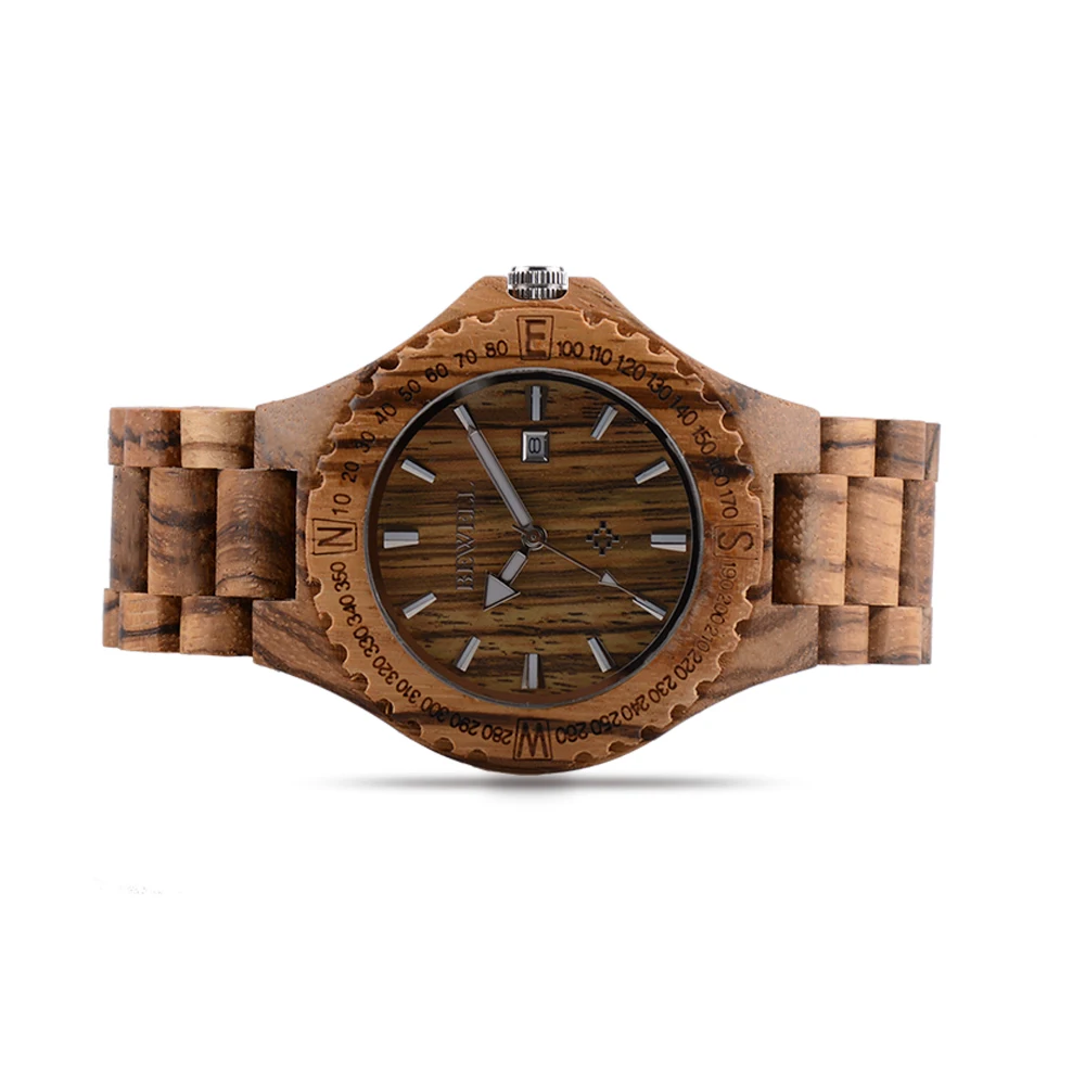 BEWELL WOODEN WATCH