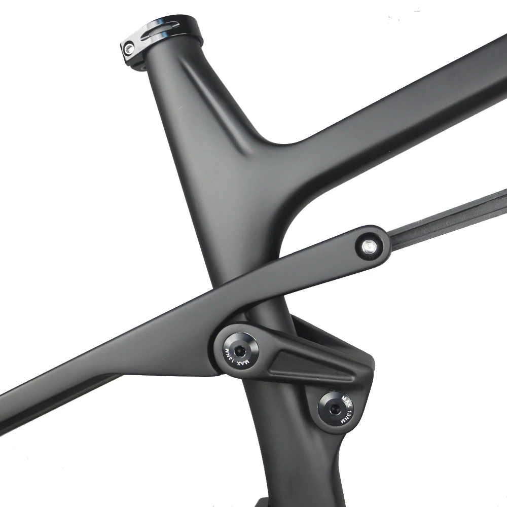 Top Free shipping full suspension carbon 29er 27.5er boost MTB bicycle frame XC mountain frame BB92 UD accept customized paint FM038 4