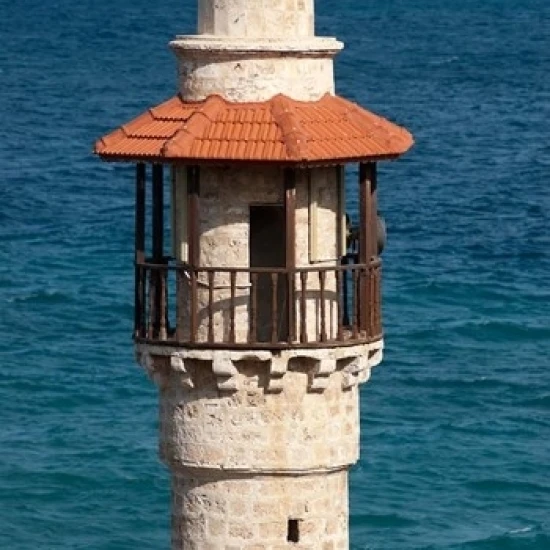 Israel  Jaffa  Al-Bahr Mosque minaret Poster Print by David Noyes (24 x 36)