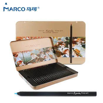 

Marco raffine Fine Art Professional Oily Color Pencils 24/36/48 Colors Lapis De Cor Colored Pencil for Art Supplies Tin Box