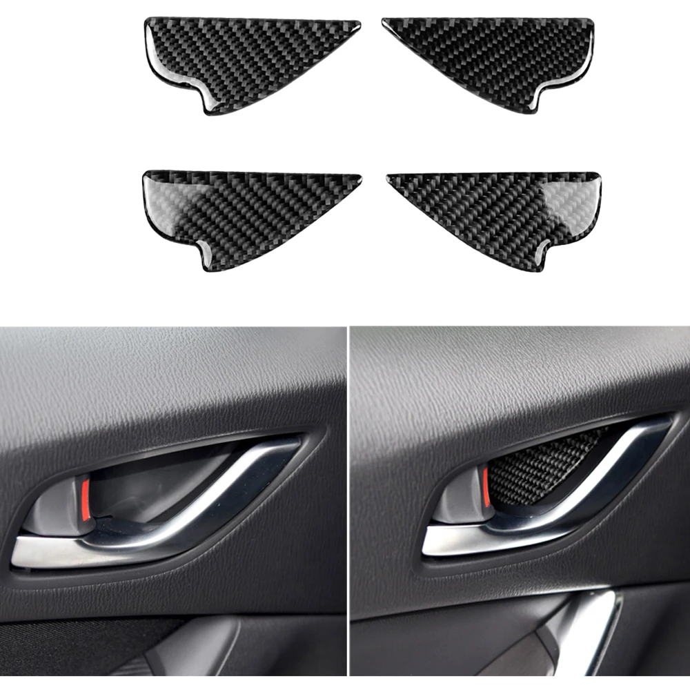

Carbon fiber Inner Door Bowl Frame Trim Cover Sticker for Mazda 3 6 CX-3 CX-5 CX-8 CX-9 CX5/CX3/CX8/CX9