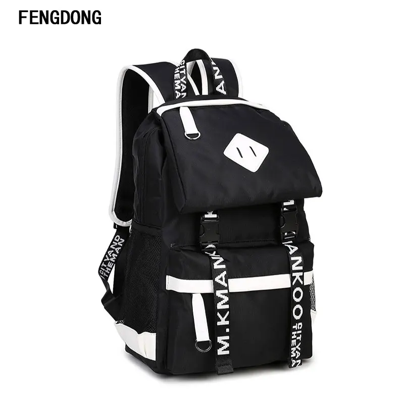

Fengdong Water Resistant Travel Rucksack Pack Casual Large College School Daypack with Mini Bag