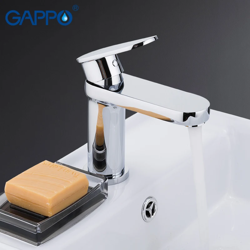 GAPPO Basin Faucets chrome mixer tap bathroom brass basin faucet sink mixer deck mounted taps washbasin water faucets