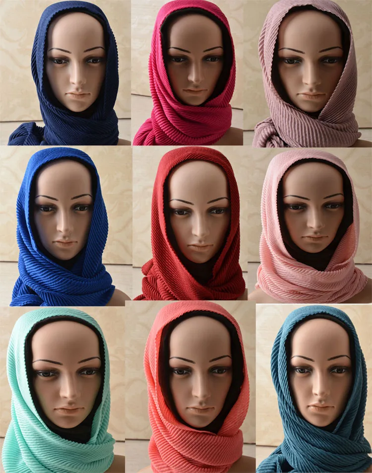 Women scarfs 2016,cotton plain scarf,Plain viscose hijab,Ripples pattern,Muslim hijab,cape,shawls and scarves,wraps,muffler