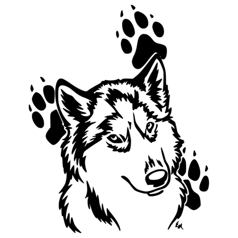 

CK3012#14*17.5cm wolf funny car sticker vinyl decal silver/black car auto stickers for car bumper window