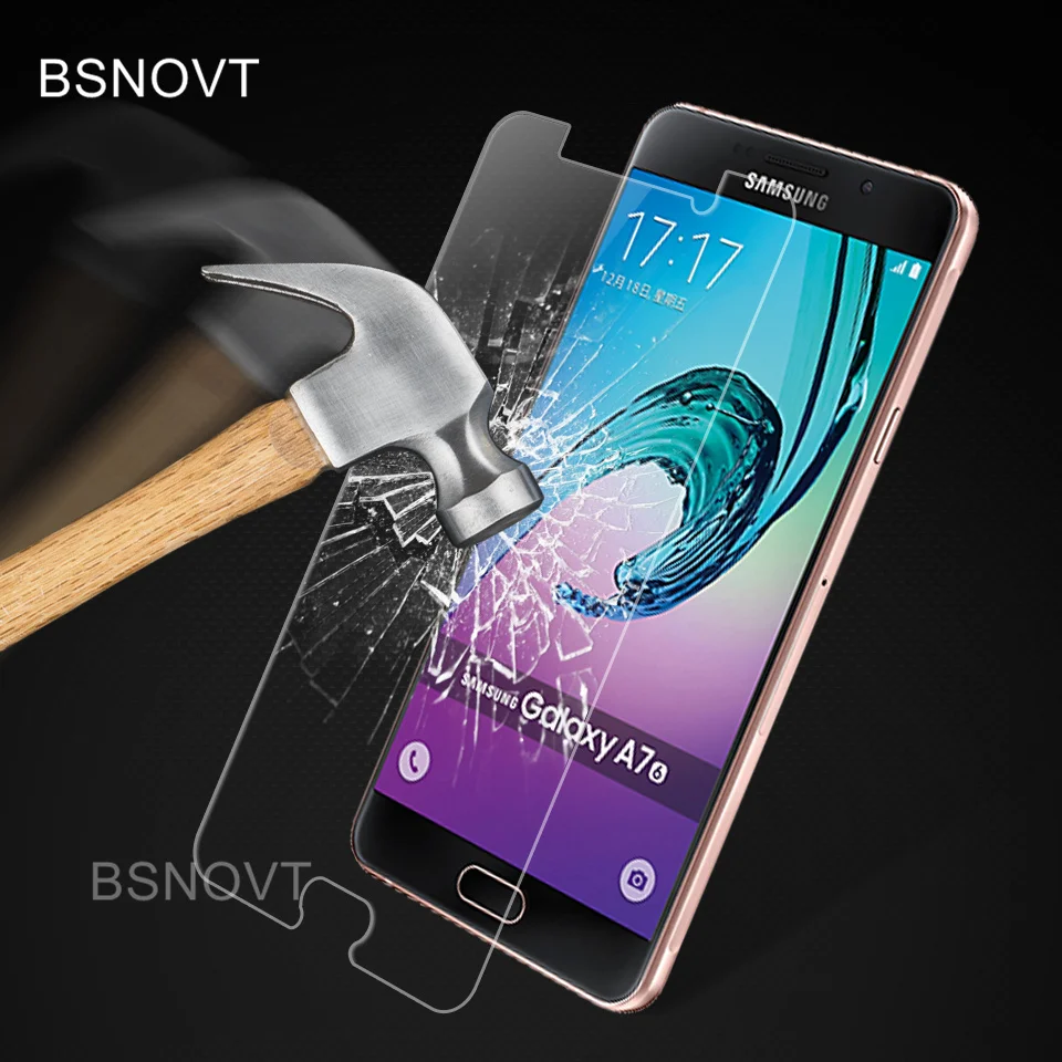 

2PCS Glass For Samsung Galaxy A7 2016 Phone Screen Protector Tempered Glass For Samsung A7 2016 Glass A710 Screen Protector