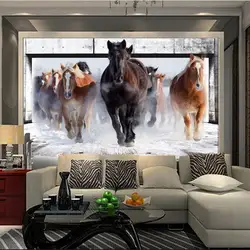 Beibehang лошадь выполнить заказ фото обои арт ресторан ретро диван фоне обоев 3d настенной бумажные украшения дома