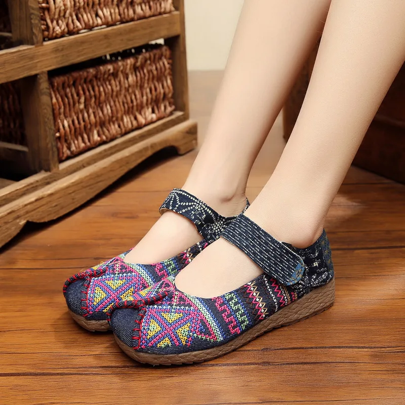 

Embroidered shoes womens summer Cotton Hemp Womens shoes shredded flower craft shoes New Cotton Hemp Womens shoes shredded