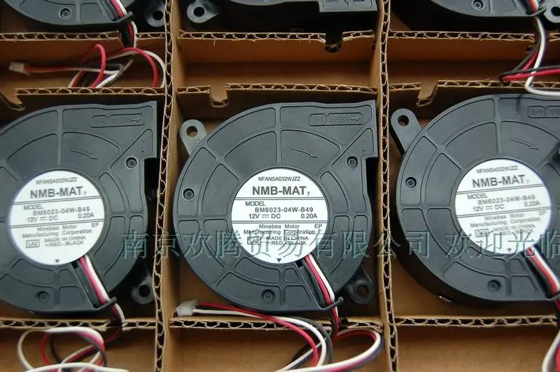 Новый оригинальный NMB BM6023-04W-B49 12V 0.20A вихревой центробежный вентилятор охлаждения