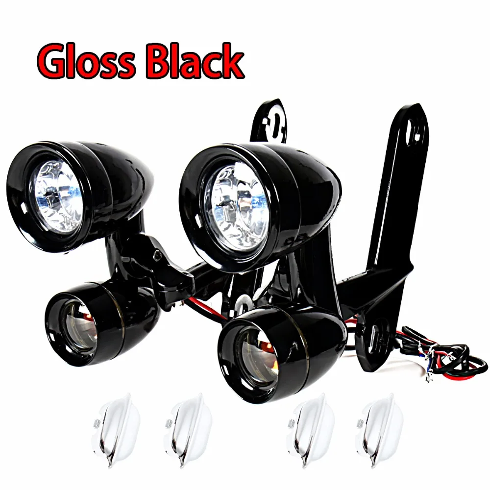 Фонари дальнего света для Harley 2014 2018 Electra Street Glide FLH/T FLHX|Накладки и декоративные
