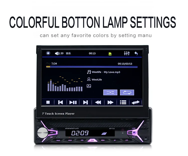 Clearance Car CD player 7 inch automatic reversing rear view Bluetooth MP3 card radio instead of bicycle MP5 high definition DVD player 11