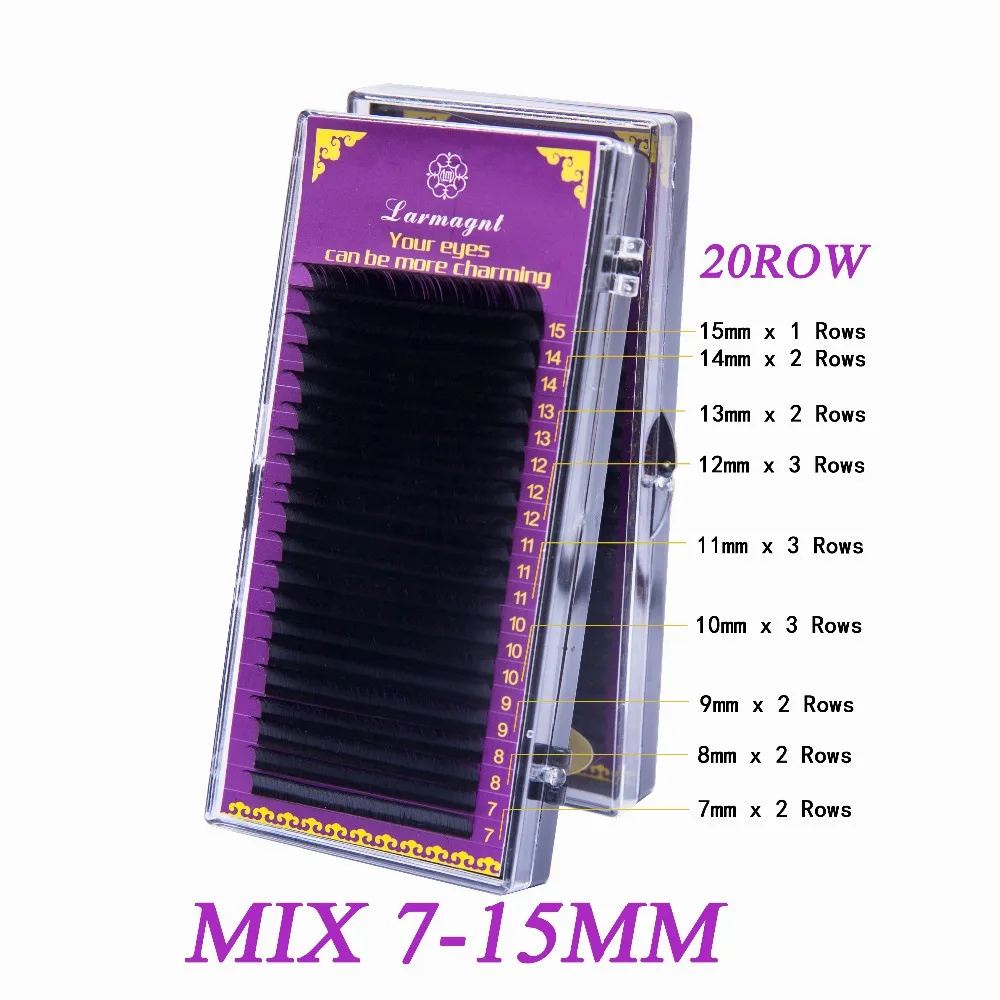 

All Size B/C/D curl 5 trays ,Individual Mink Eyelash Extension. Artificial Fake False Eyelashes