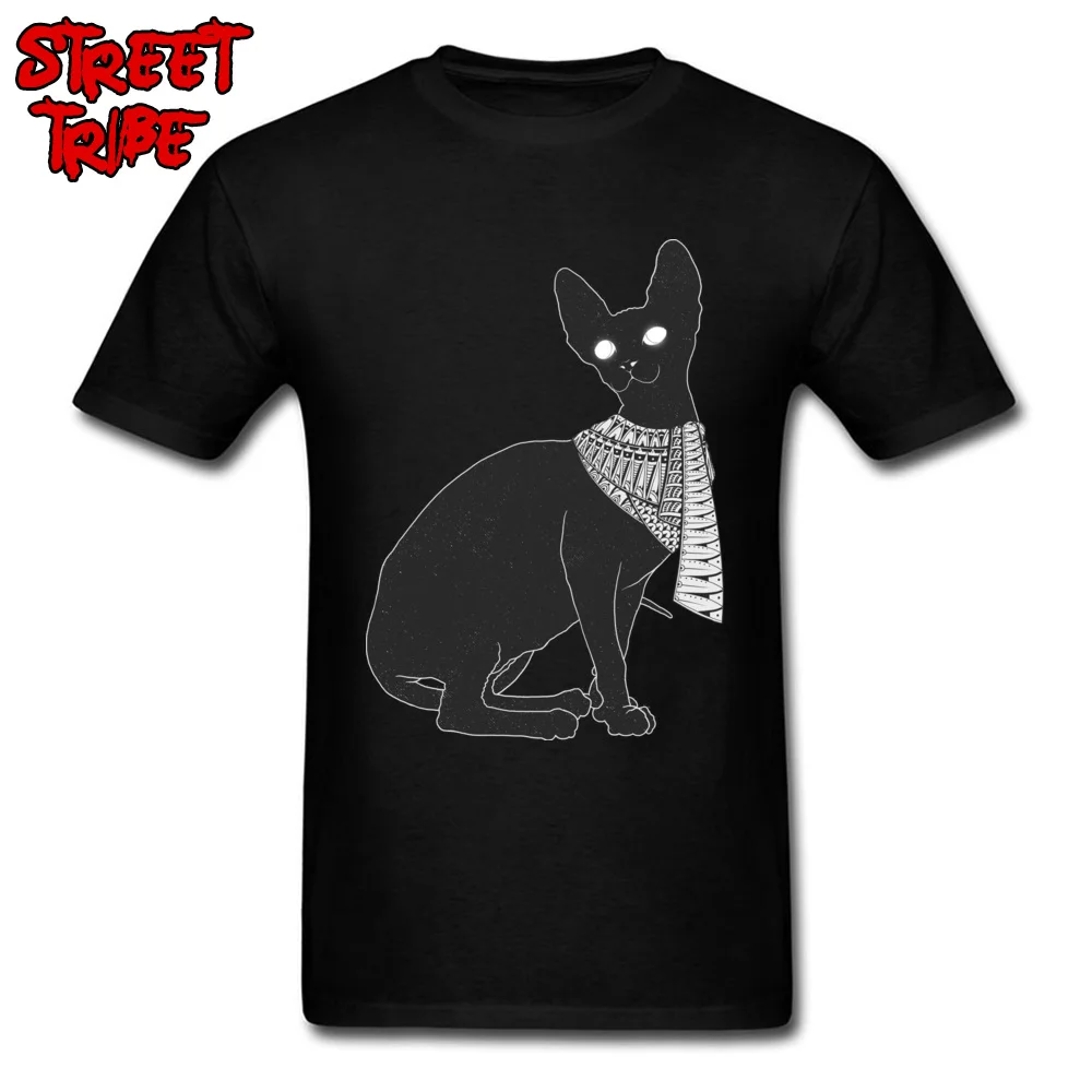 Alien Cat Tops Shirt Oversized O Neck Casual Short Sleeve All Cotton Mens T Shirts Group Tops T Shirt Wholesale Alien Cat black