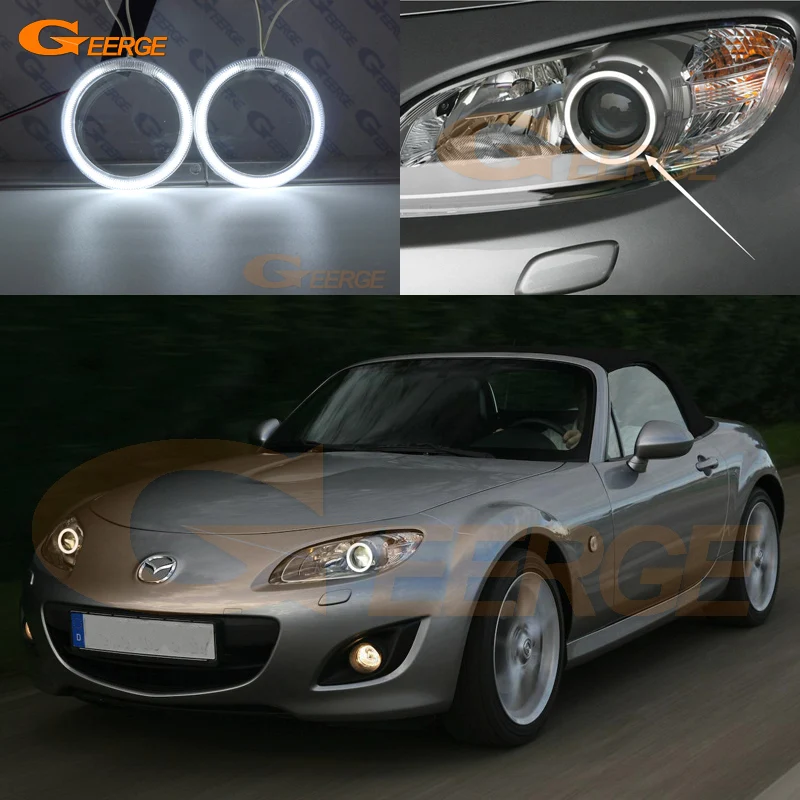 Для MAZDA MX-5 MIATA 09 10 11 12 13 14 15 ксеноновые фары отличные глаза ангела Ультра яркое освещение CCFL ангельские глазки комплект