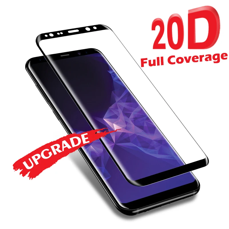 Akcoo 20D полное покрытие из закаленного стекла для samsung Galaxy S8 9 7 Plus Note 8 edge Защитная
