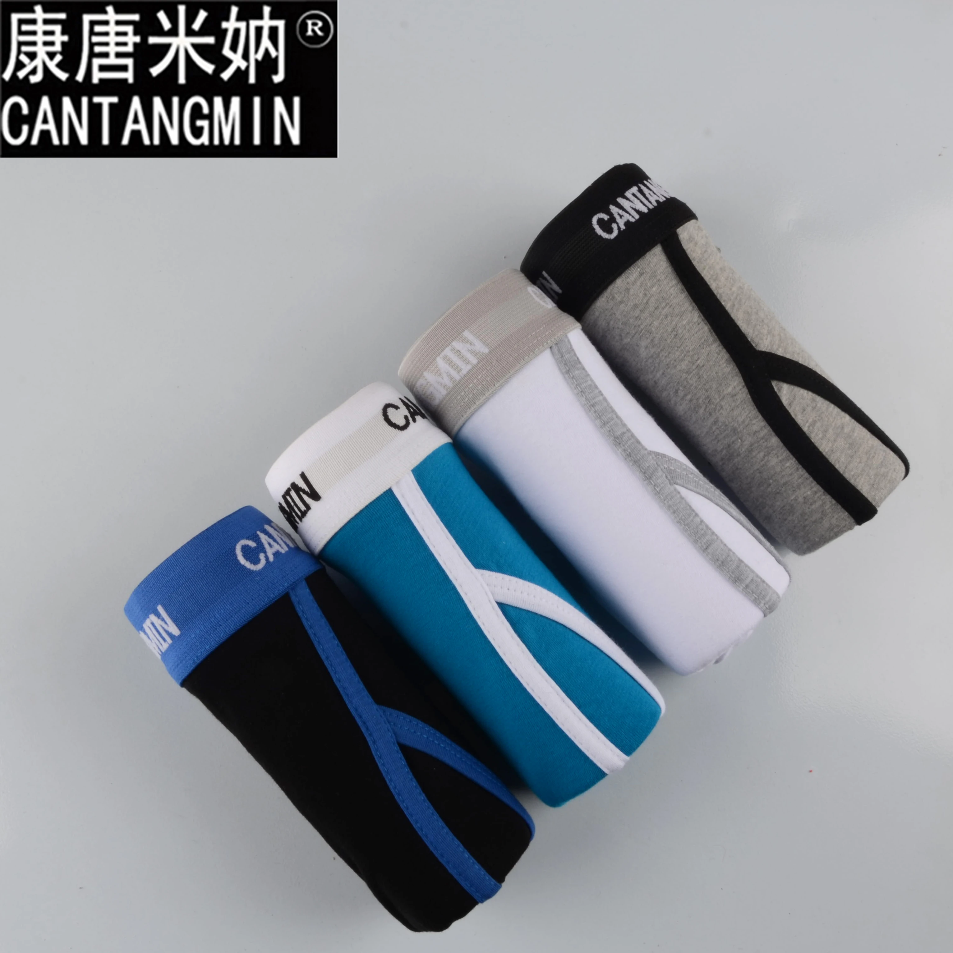 CANTANGMIN boxers calcinhas de algodão Masculina calcinha confortável respirável calcinhas dos homens cueca tronco calções marca boxer homem 365