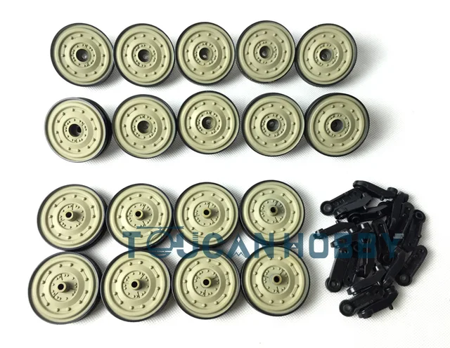 Best Offers HengLong 1/16 Scale Henschel King Tiger RC Tank Model 3888A Plastic Road Wheels