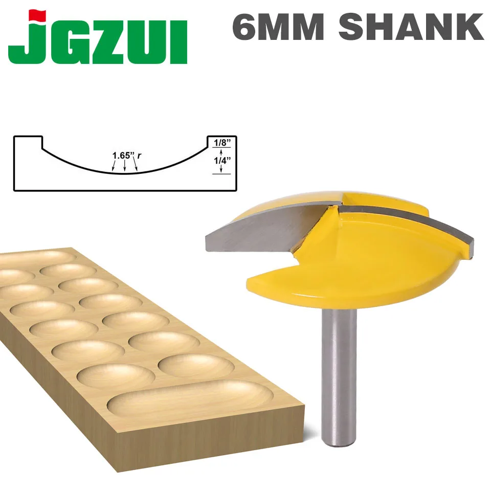 1 шт. 6 мм хвостовик маленькая чаша фреза-1-1/" Радиус-1-3/4" широкая дверь нож деревообрабатывающий резак RCT
