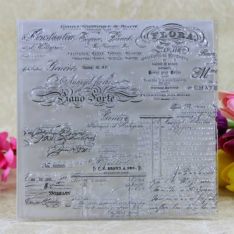 

YLCS104 Music Silicone Clear Stamps For Scrapbooking DIY Album Cards Making Decoration Transparent Rubber Stamp 14.5*14.5cm