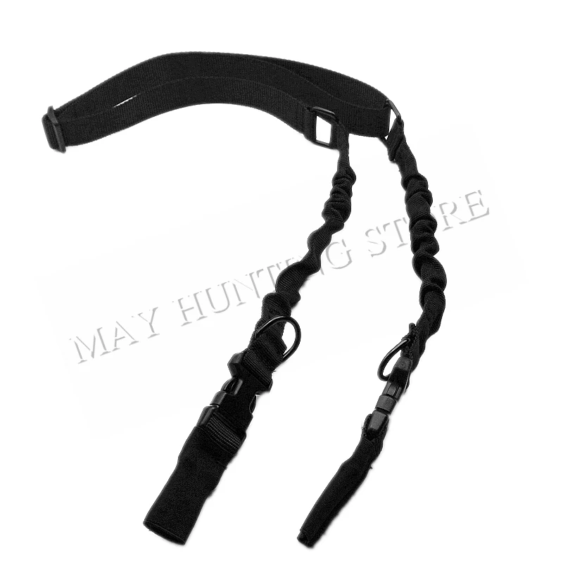 

Hunting Outdoor Military Tactical 2 Point Rifle Gun Sling Adjustable Bungee Airsoft Shoulder Gun Strap Two Gun Sling