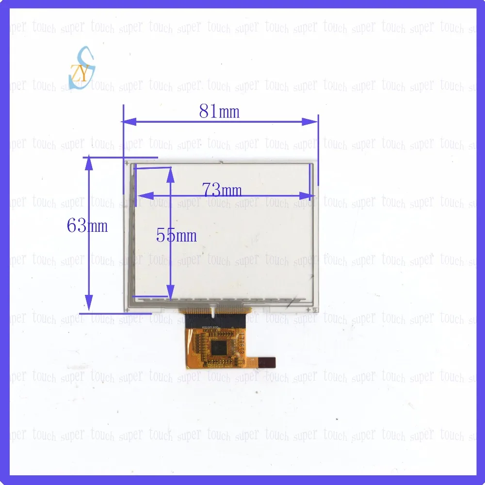 

ZhiYuSun 81*63 NEW 3.8inch 81mm63mm Universal LCD Touch Screen Panel Digitizer CAR GPS capacitive screen
