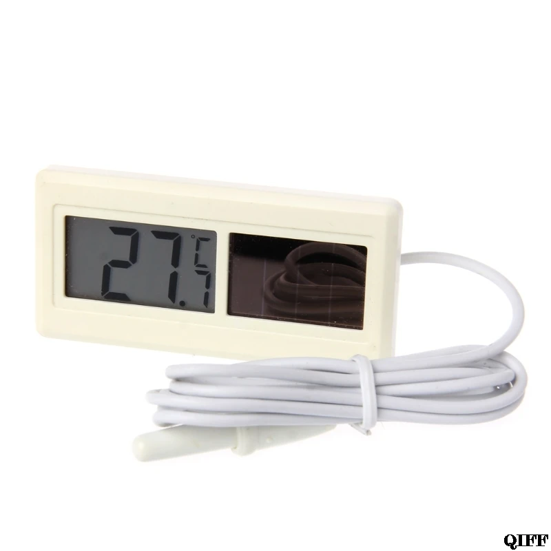 

Drop Ship Mini Potable Solar Powered Digital LCD Thermometer Temperature Sensor Cable 1M May31