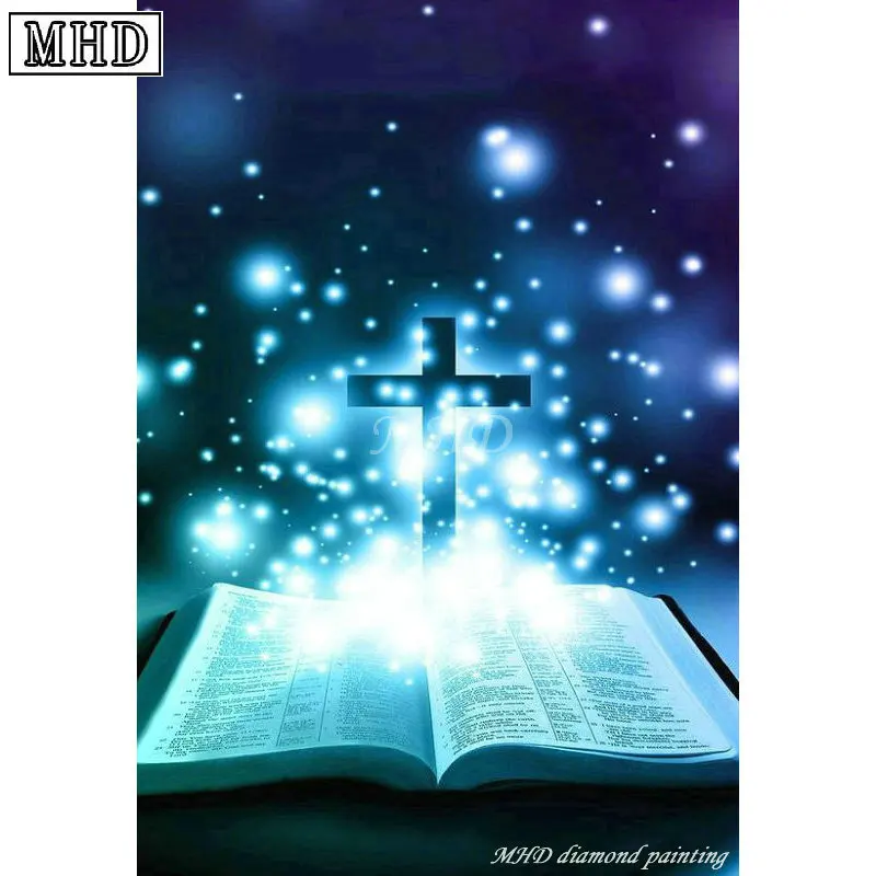 

Bible cross 5d diy diamond painting full square icon rhinestone mosaic 3d diamond cross stitch home decor SB67