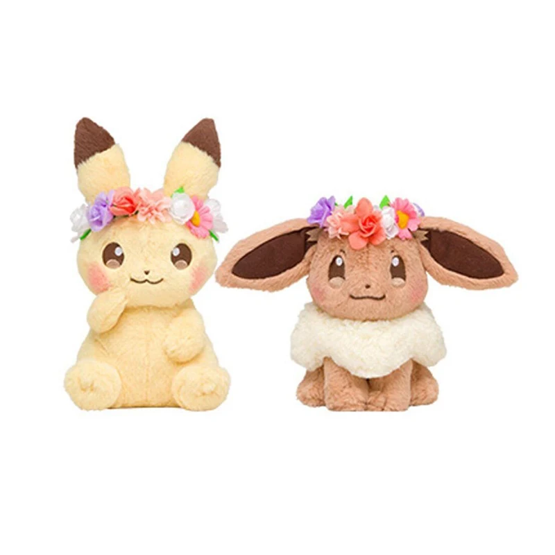 

Cute pikachu plush Spring festival Easter wreath style doll baby girl exquisite gift toys quality Wedding birthday adorn