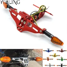 Мотоцикл CNC задний держатель номерного знака с светодиодный подсветкой для Ducati MONSTER 400 620 695 696 796 821 1100 1200 749/S/R 848