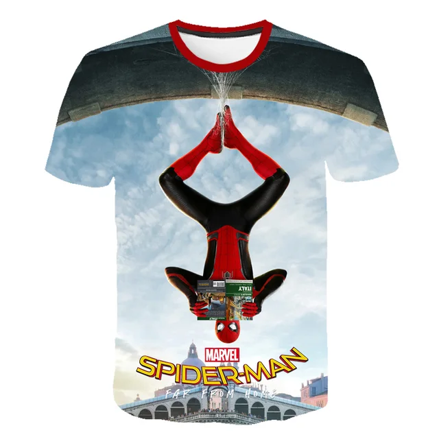 2019 Boys T-shirt Kids Clothes Summer Tops Spiderman T shirt Enfant Costumes Kids Tshirt Koszulka boy T shirts For Children New 1