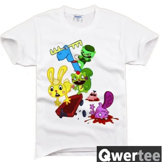 Happy Tree Friends HTF Cuddles Lumpy Giggles Print Fashion Free