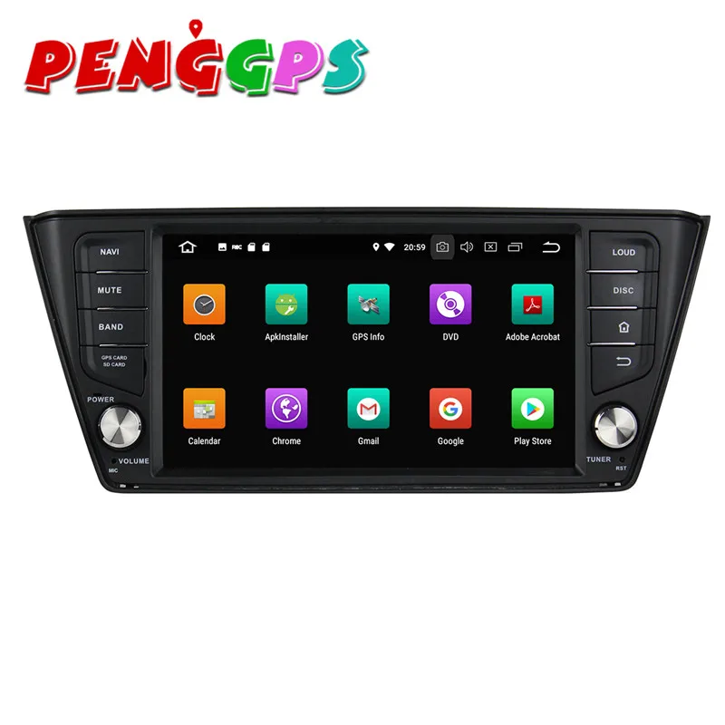 Android 8 0 7 1 автомобильный dvd плеер комплект с gps навигатором для VW Skoda Fabia 2015 2016 2017