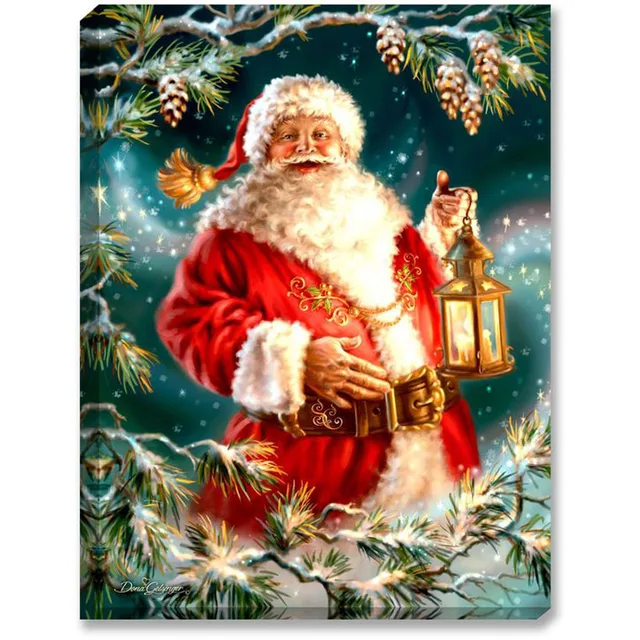 5D Full Diy Diamond Painting Embroidery Cross Stitch Santa Claus