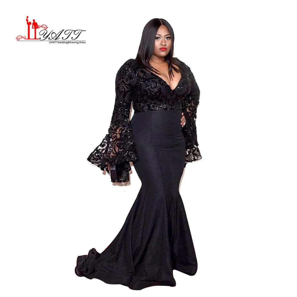 2016 Grammy Awards Plus Size Celebrity Dresses Long Sleeves Jazmine