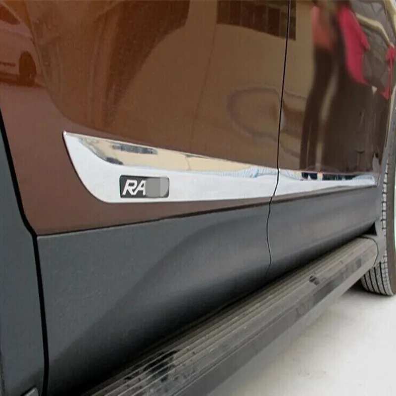 Аксессуары средства ухода за кожей Боковая дверь литья Накладка для 2013 Toyota RAV4 4 шт./компл