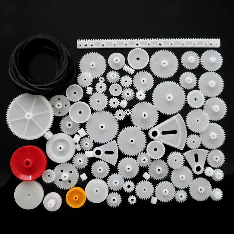 

81 kinds of plastic gear bag DIY technology model making materials rack slowdown 0.5 modulus gear