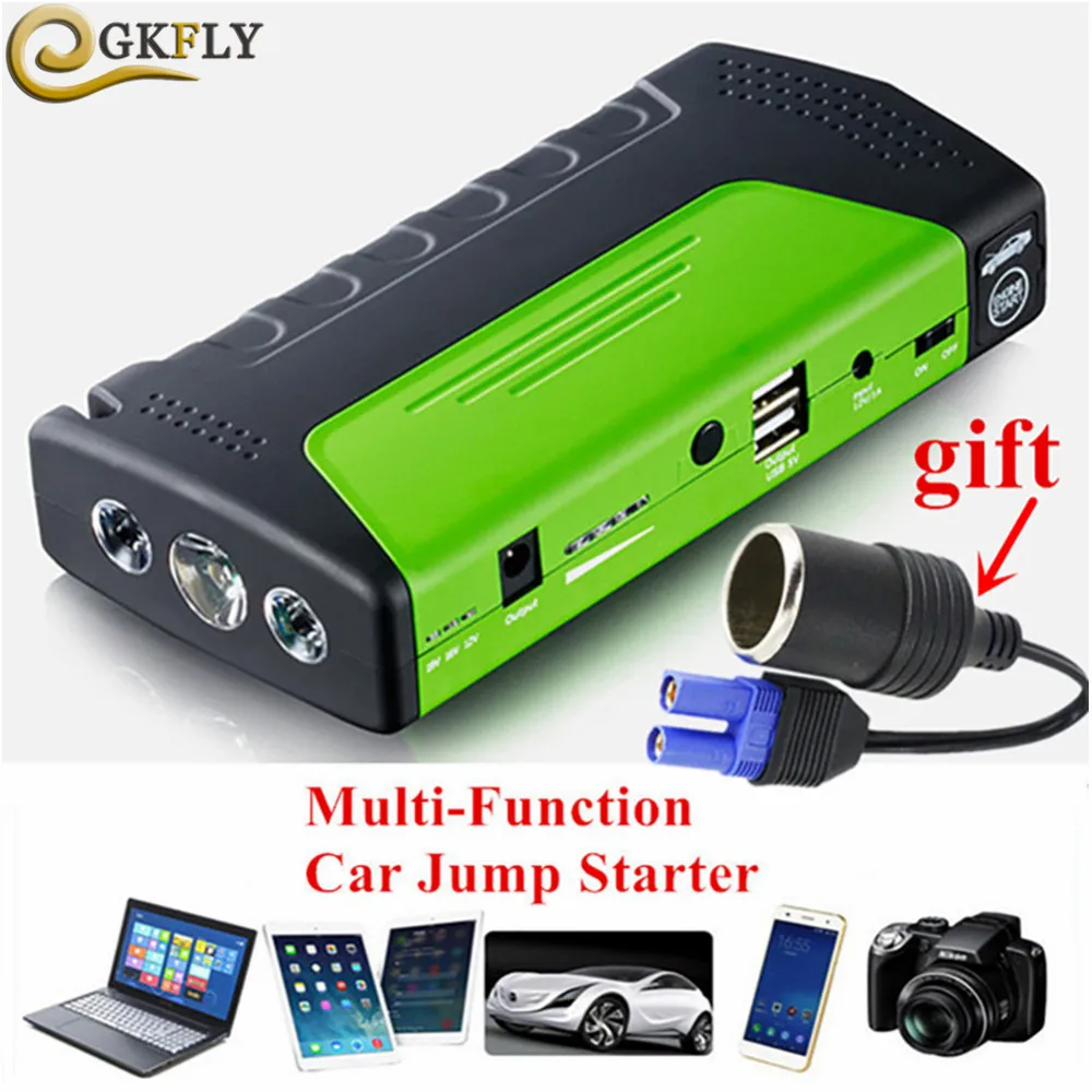 Mini Emergency Starting Device Car Jump Starter 12V Portable Power Bank Car Charger for Car Battery Booster Auto Starting Device