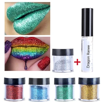 

New Arrival Brand Sexy 20 Colors Glitter Lip gloss Diamond Lips Makeup Well Pigmented Powder Eye Shadow Cosmetics