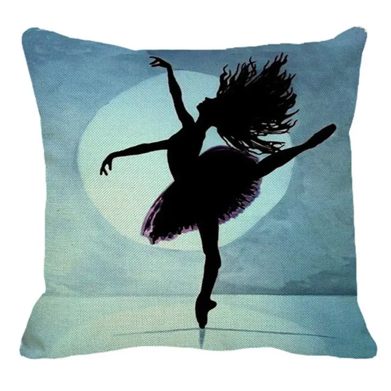 Супер красивая балетная подушка для девочки, чехол, современная простота, для дивана, гостиной, офиса, ворсовая подушка, чехол, украшение - Цвет: 9