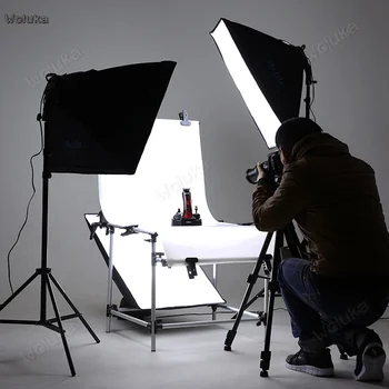 

Quadruple lamp photography lamp set Flexo box Studio set still Life portrait soft Light Lamp CD50 T07