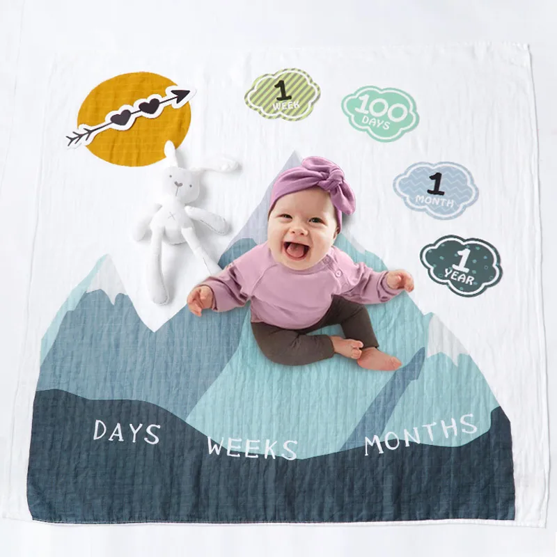 Детские пеленки-одеяла обёрточная бумага новорожденных Мода купальный полотенца с принтом слона милые мягкие одеяло DIY младенческой детски