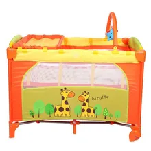 Многофункциональный Жираф мультфильм детский манеж, детская кроватка портативная складная кроватка для младенца поставщик оптом