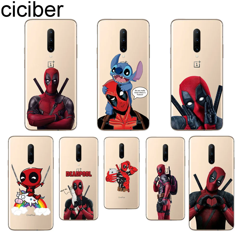 ciciber Marvel Deadpool Phone Cases For font b Oneplus b font font b 7 b font