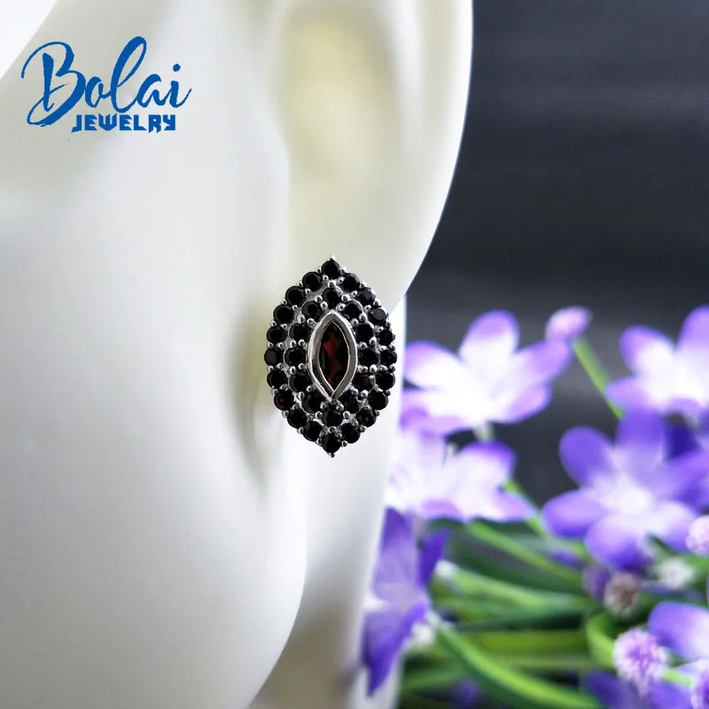 Bolaijewelry Маркиза Форма 925 пробы серебро ювелирные изделия набор натуральный
