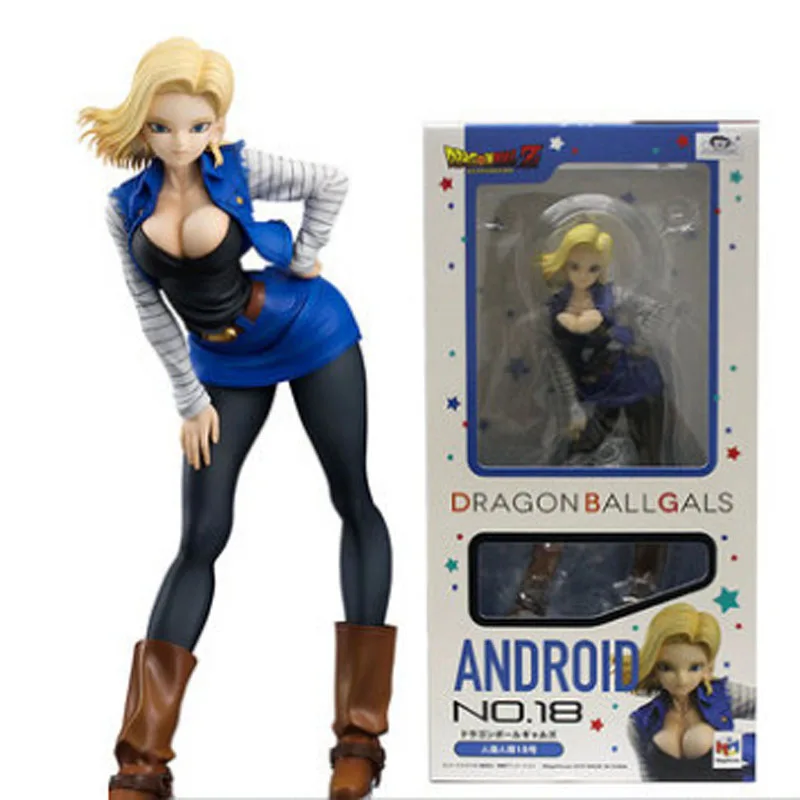 

Anime "Dragon Ball Z" Original MegaHouse Dragon Ball Gals Complete Collection Figure - Android #18 Anime Action Model Toys