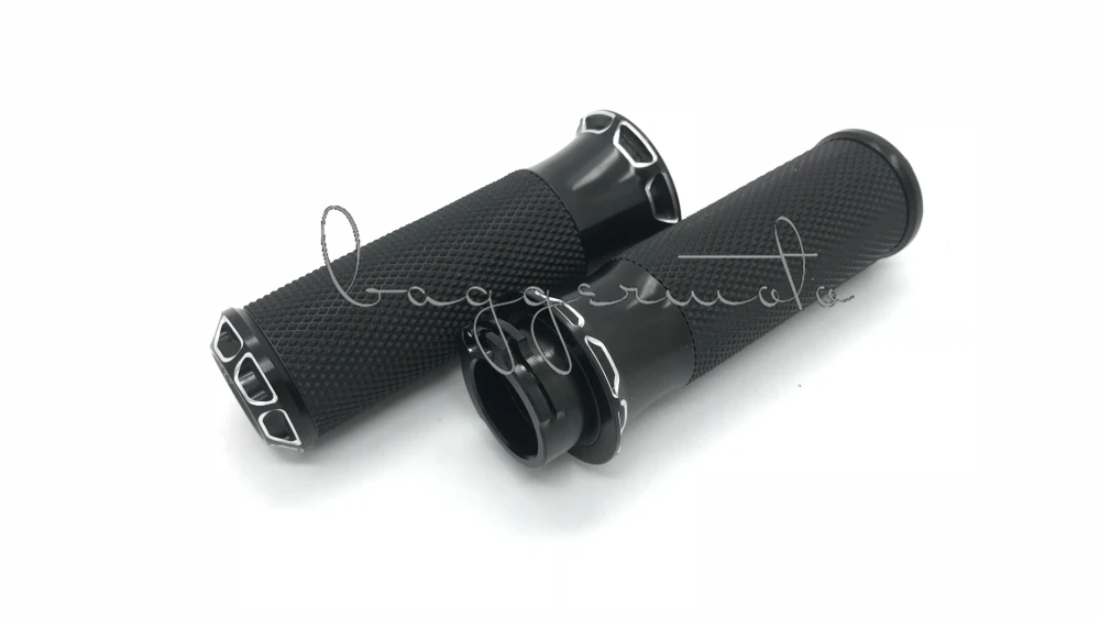 Мото Poignee Noir CNC " 25 мм Guidon poignies Pour Harley Sportster Touring Dyna Softail Пользовательские ручки