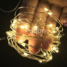 10M 100 led 3 AA Battery Powered Decorative LED Silver Wire Fairy String Lights for Christmas Holiday Wedding and Parties