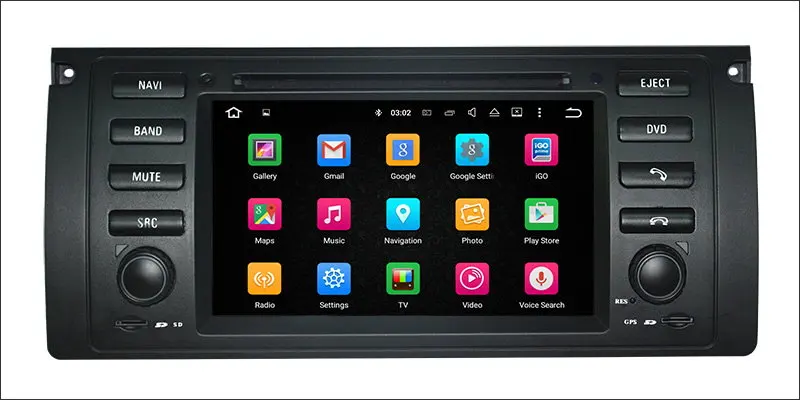 Top Liislee Car Android Multimedia For BMW 5 Series E39 / M5 E53 / M5 Stereo Radio BT CD DVD Player GPS Nav Navi Navigation System 5