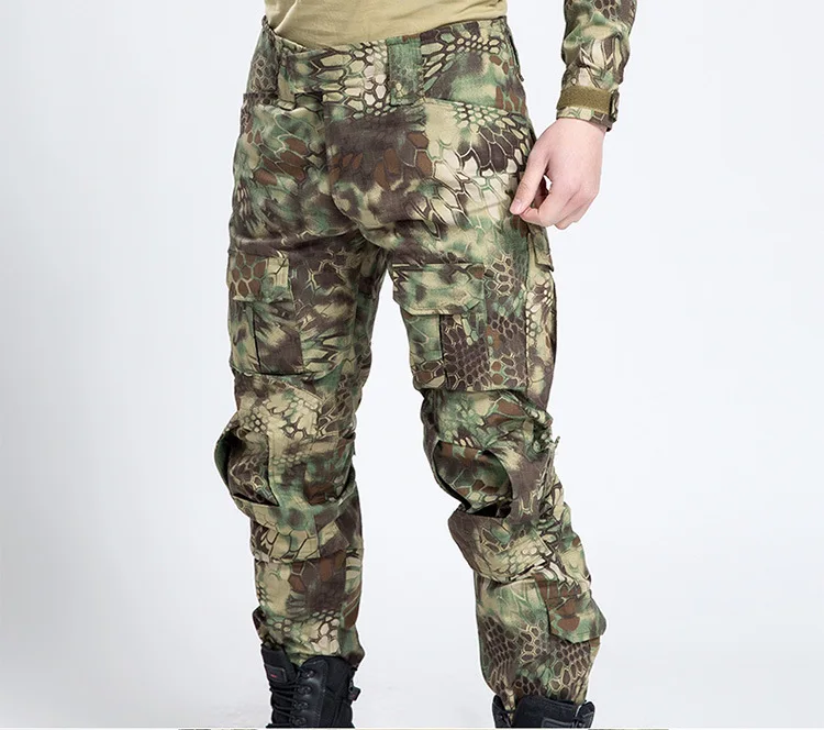 Preise Freies verschiffen 2019 männer Military Schlange Camouflage Taktische Hosen pantalon homme Armee hosen Fracht armee kampf hosen 70707